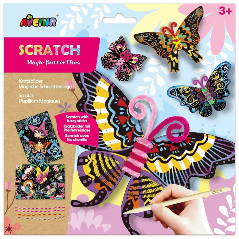 Scratch Art Set - Butterflies - House of Marbles US