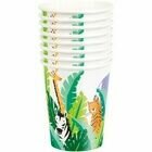Animal Safari Party Cups - Pack of 8